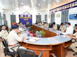 পুলিশ সদর দপ্তরে ডিজিপি-র নেতৃত্বে উচ্চ পর্যায়ের বৈঠক।